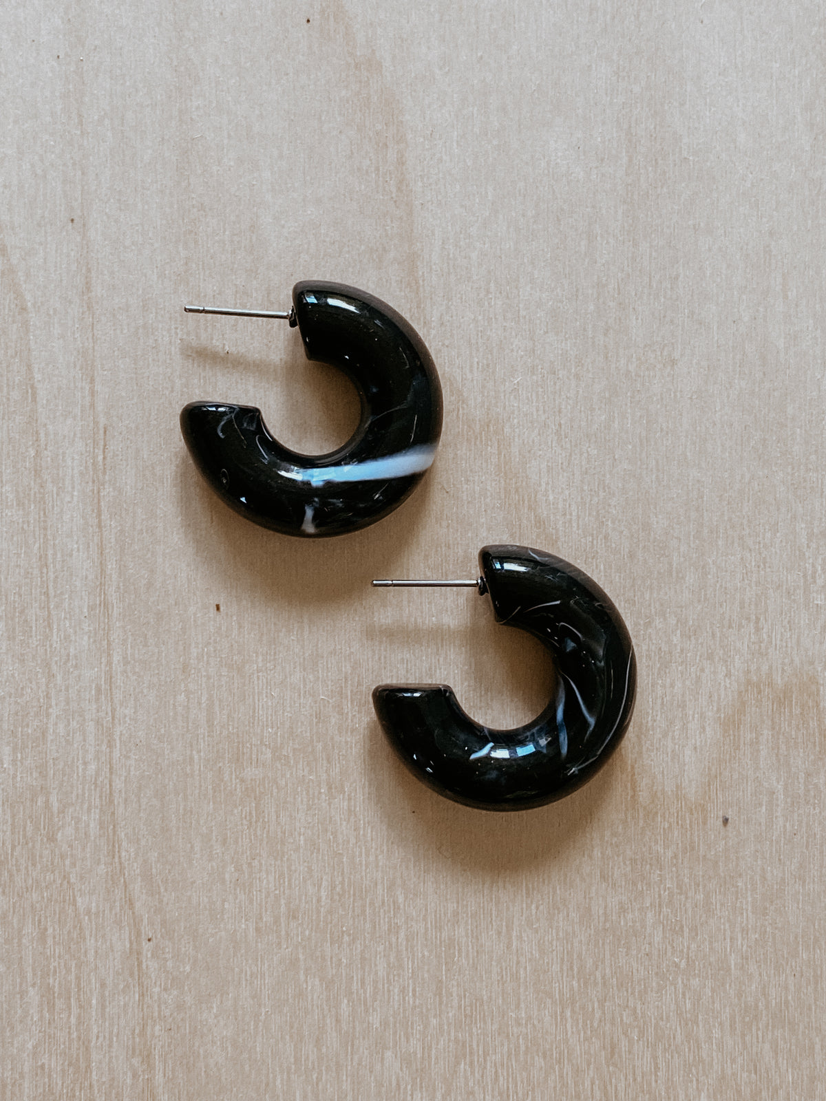 Acrylic C-Shaped Earrings