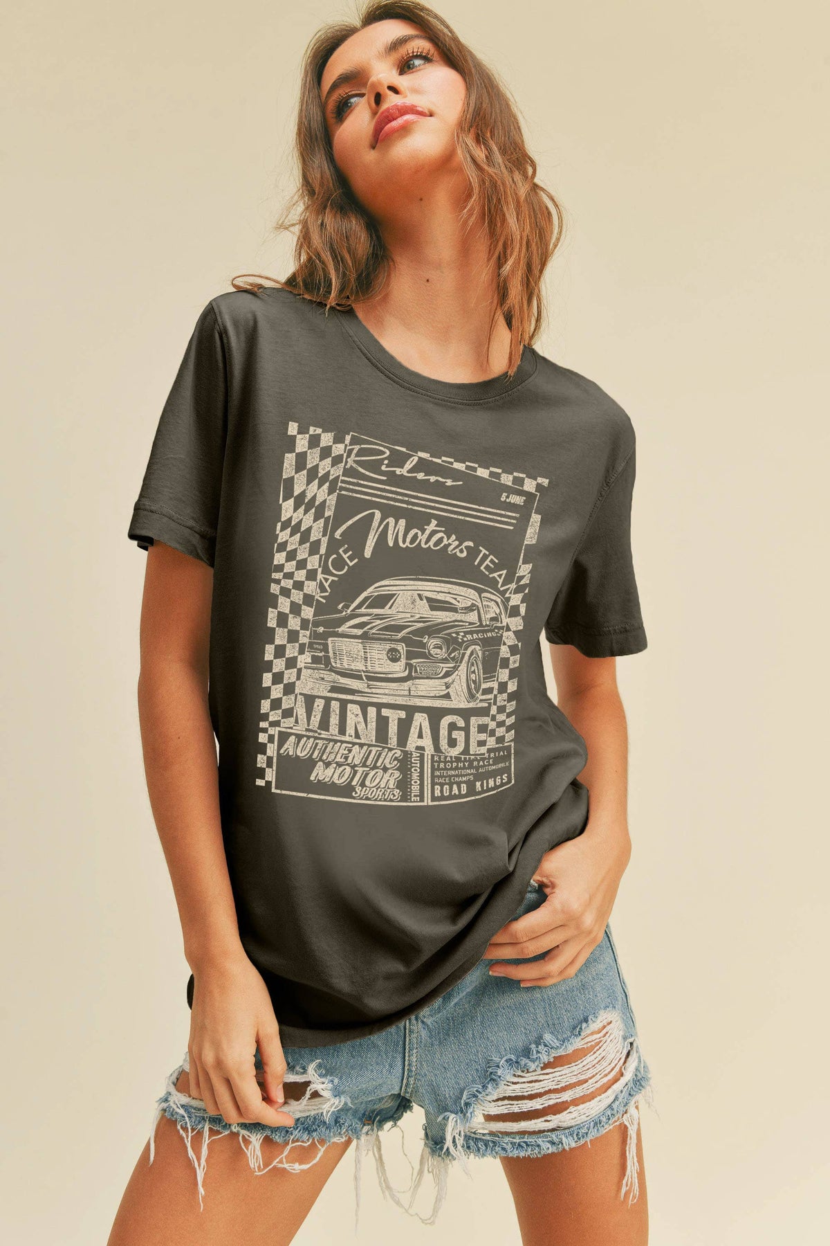 Vintage Race Motors Team Graphic Tee