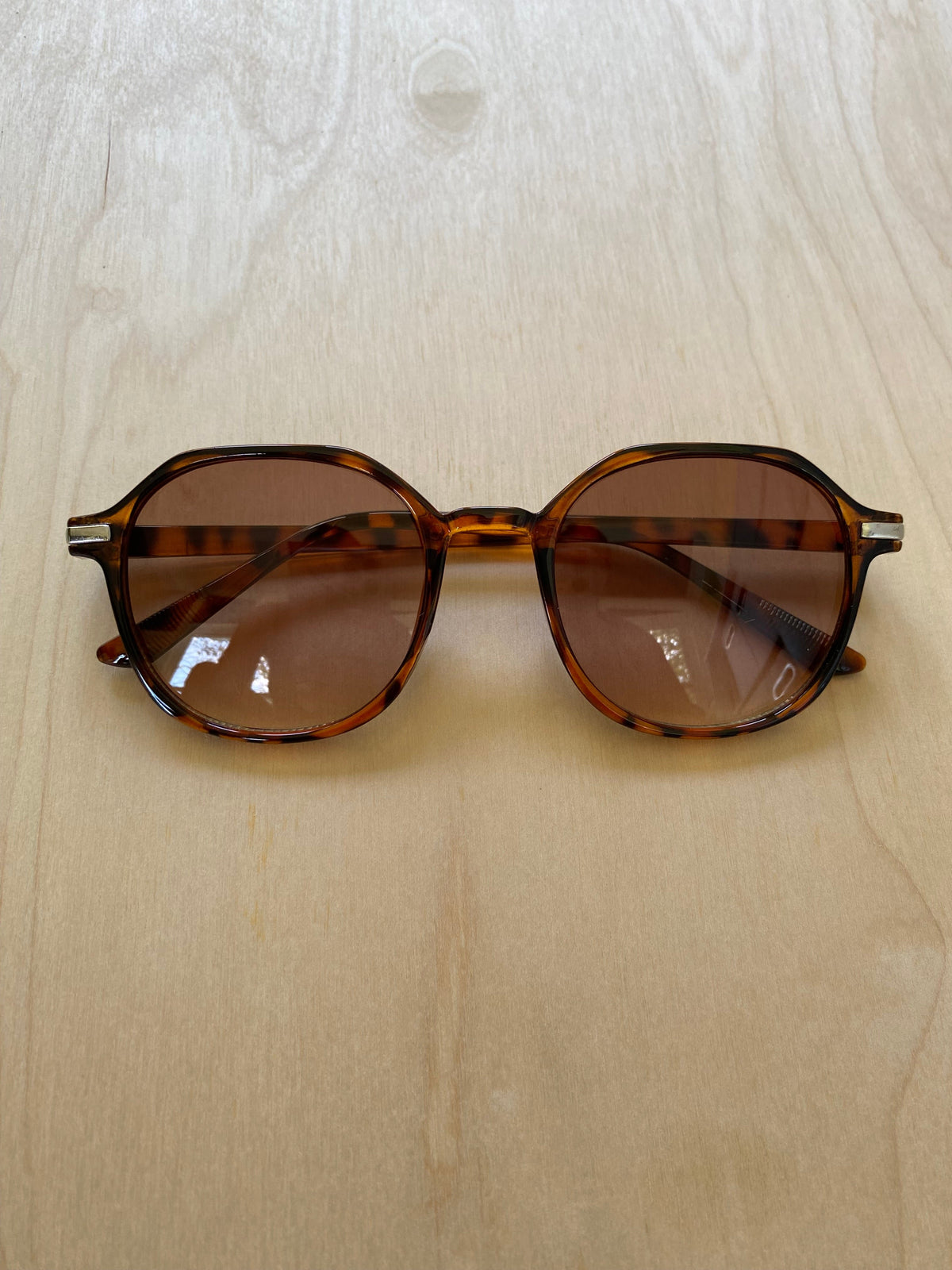 Fashion Sunglasses Geometric - Brown Tortoise