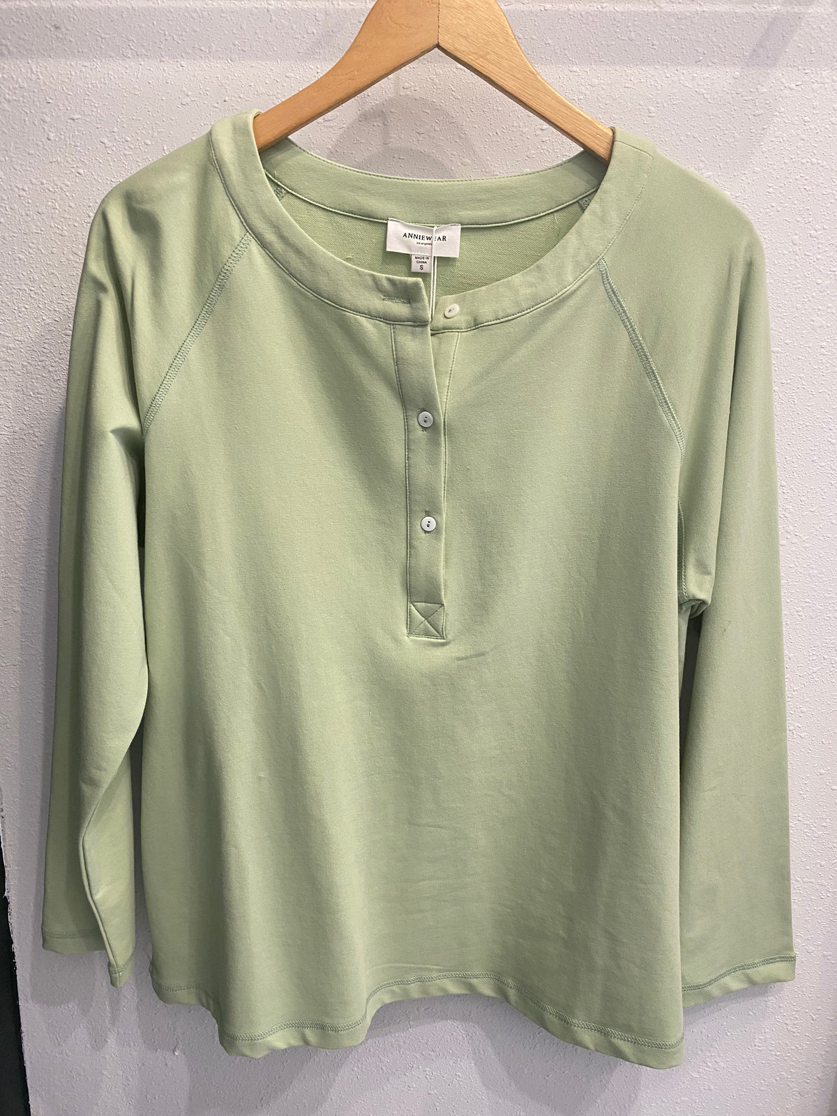 Lime Button Down Knit Top - Sophie