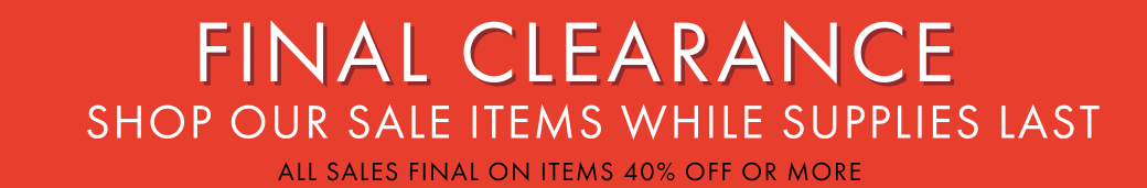 50% OFF - Final Sale