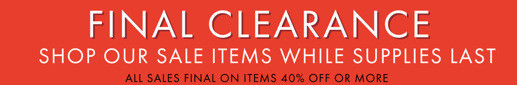 Final Clearance