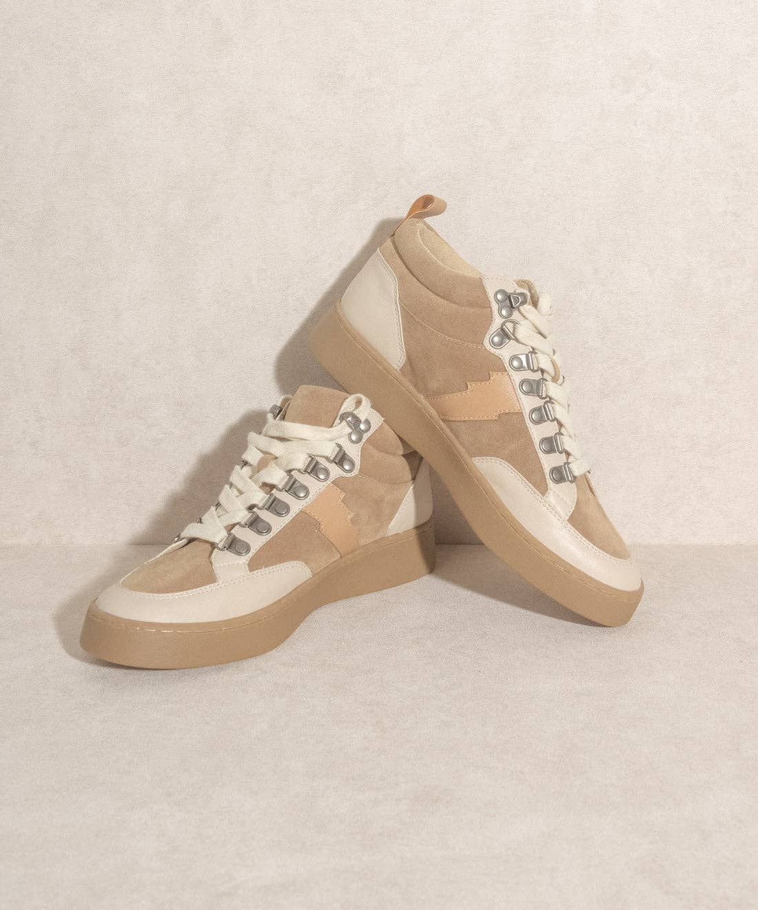 The Kaia Sneaker in Khaki - Sophie