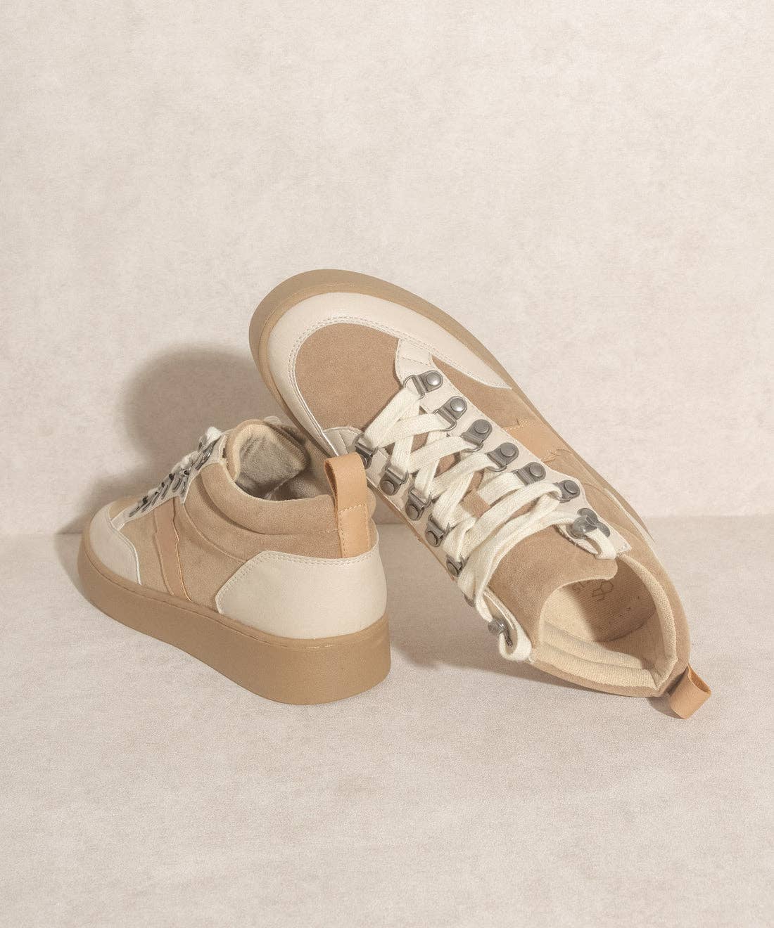 The Kaia Sneaker in Khaki - Sophie