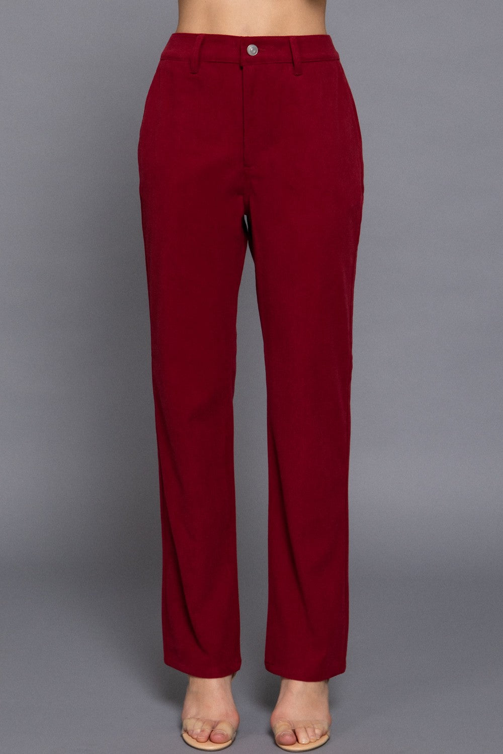 Making Spirits Bright Pant in Burgundy at Sophie Boutique Making Spirits Bright Pant in Burgundy at Sophie Boutique