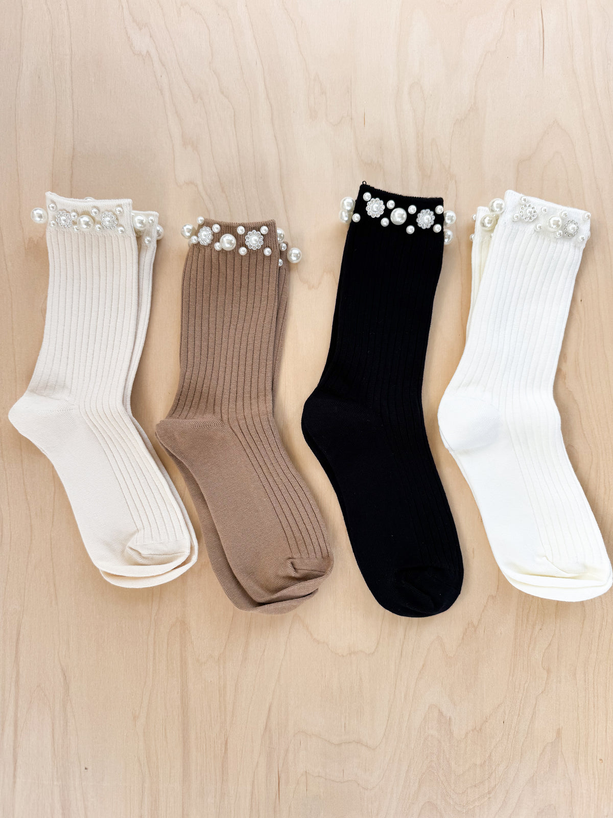 Pearls & Jewels Dress Socks