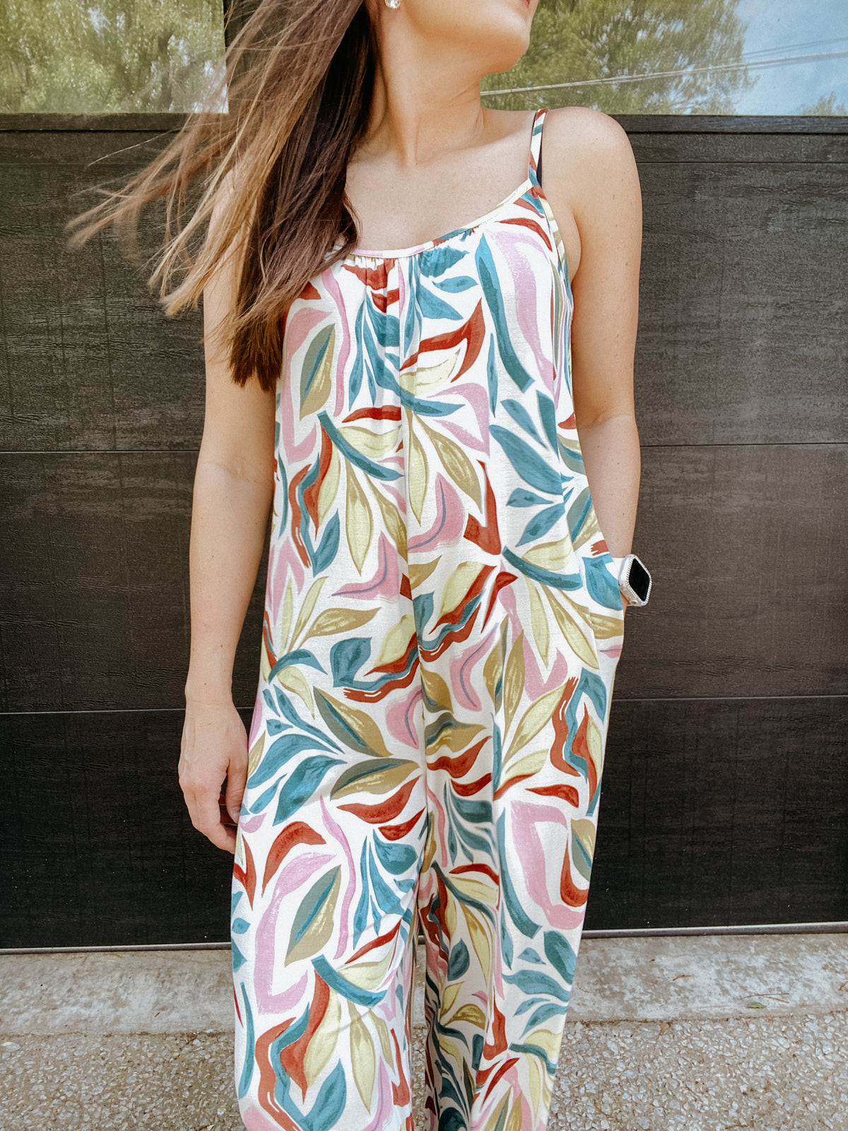 The Flared Jumpsuit in Sandshell - Sophie