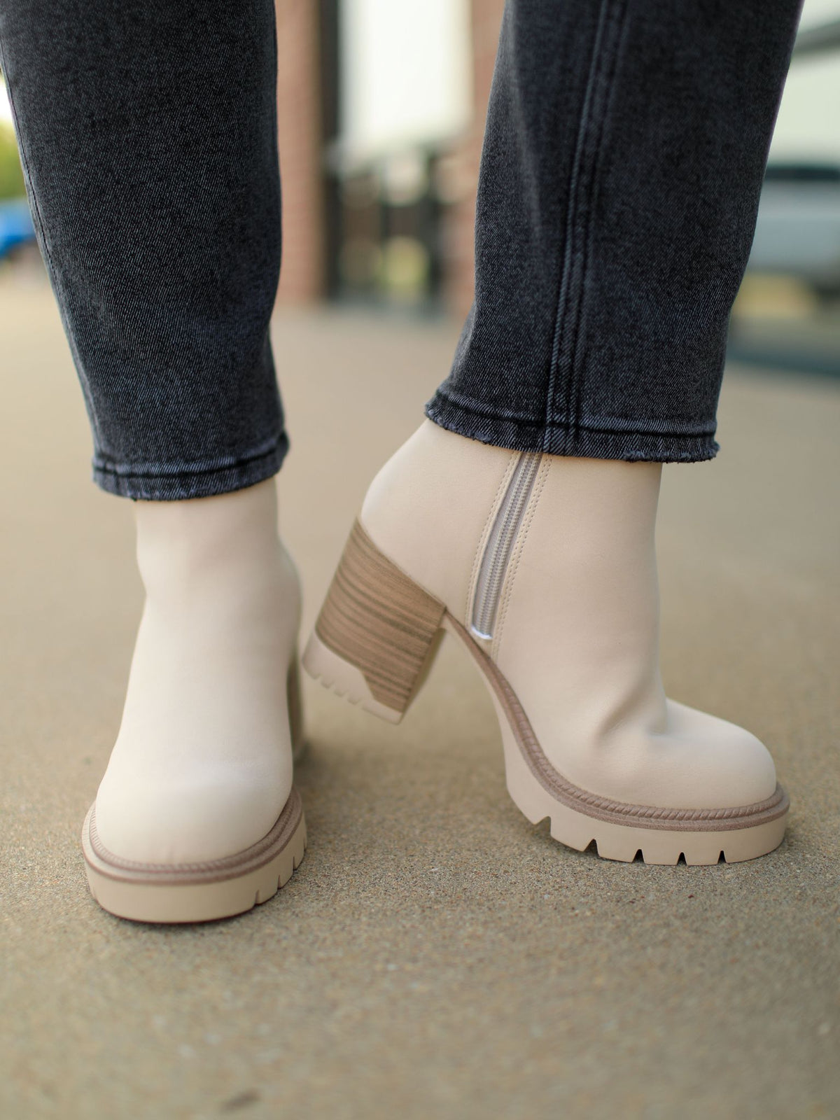 Nathan Lug Sole Booties - Sophie