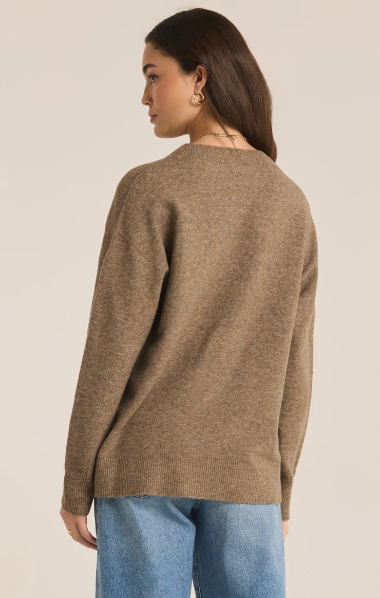 Gia Crew Neck Sweater in Chai