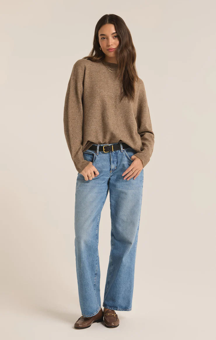 Gia Crew Neck Sweater in Chai