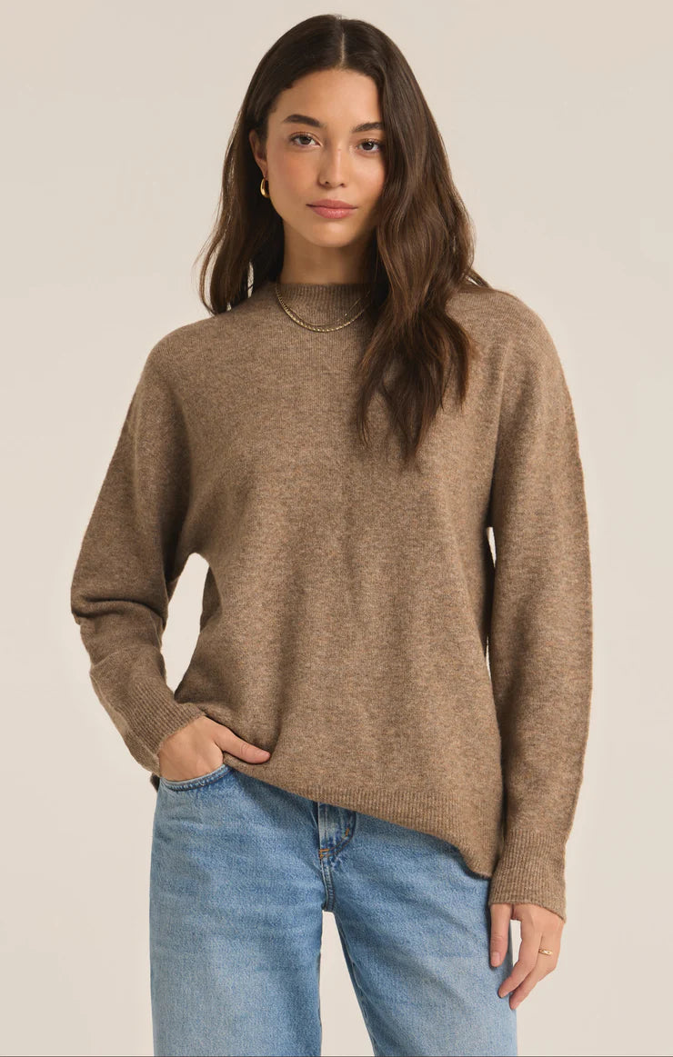 Gia Crew Neck Sweater in Chai