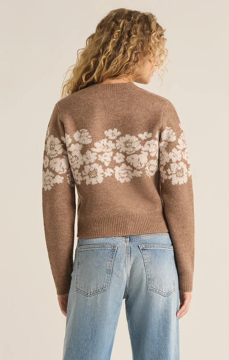 Marisol Flora Sweater in Burro