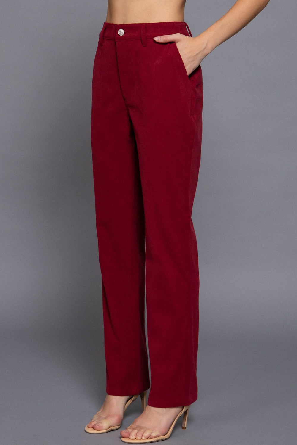 Making Spirits Bright Pant in Burgundy