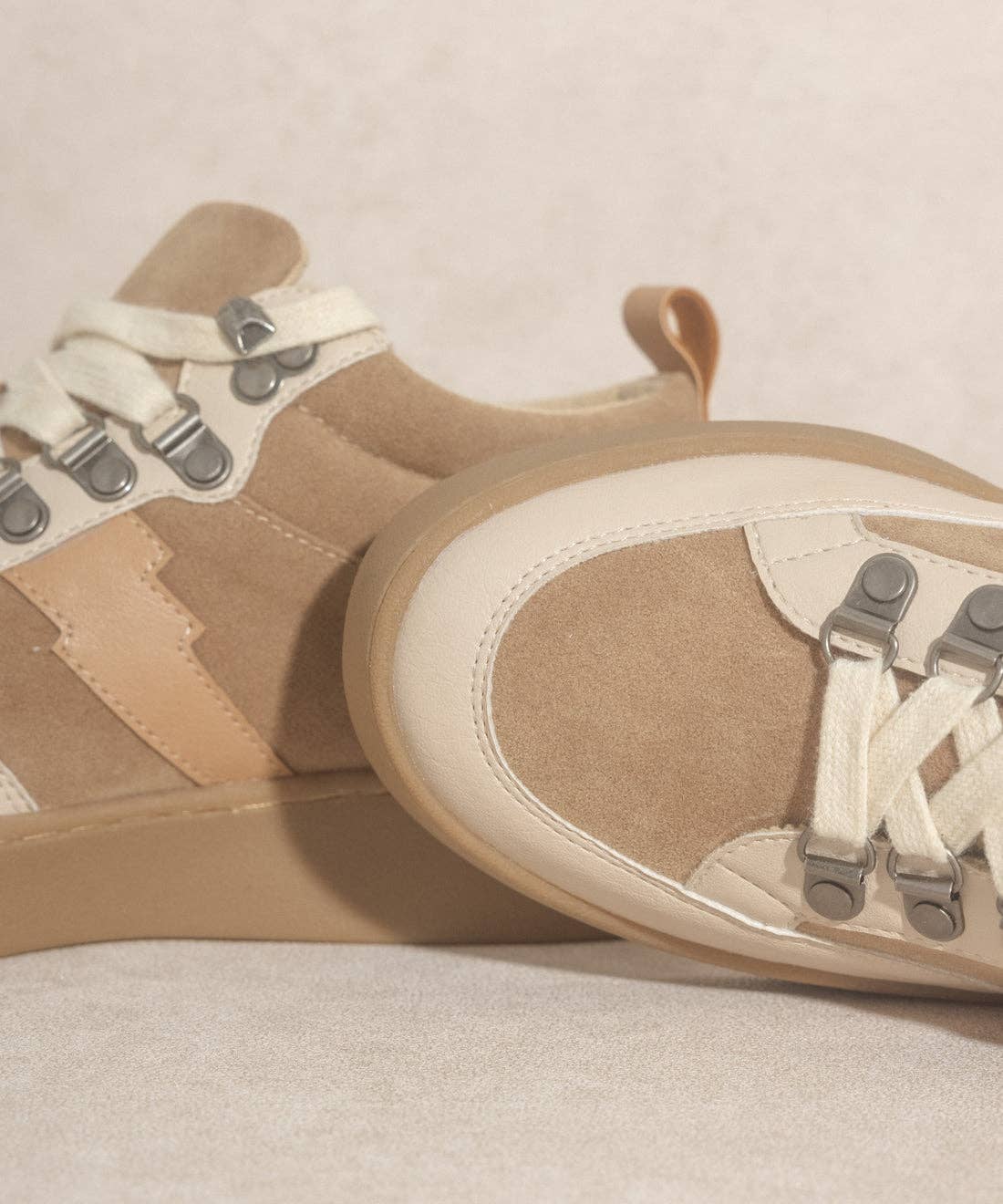 The Kaia Sneaker in Khaki - Sophie