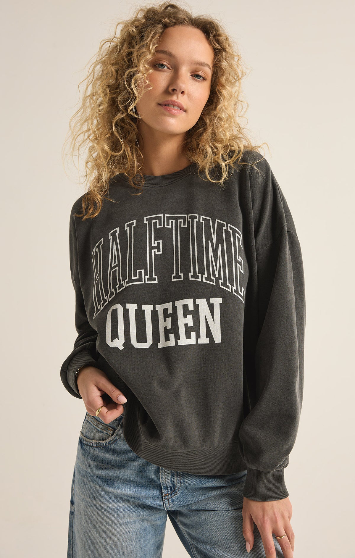 Halftime Queen Sunday Sweatshirt - Sophie