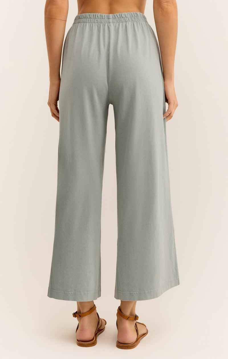 Scout Jersey Flare Pant in Harbor Gray - Sophie